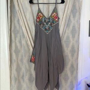 Johnny was Multicolored Midi Embellished Sundress